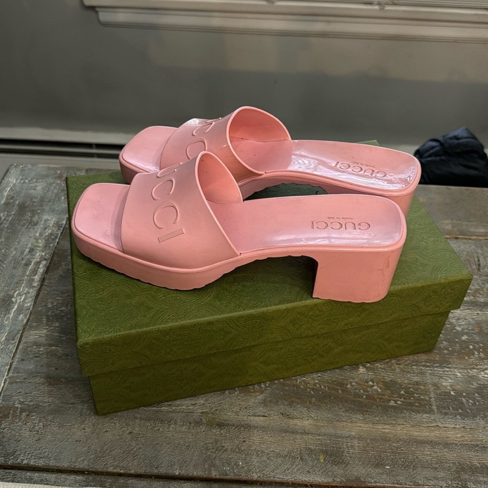 Authentic Gucci Rubber Mules